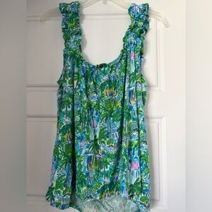 Lilly Pulitzer Damalia PJ Top- Lilly on Holiday